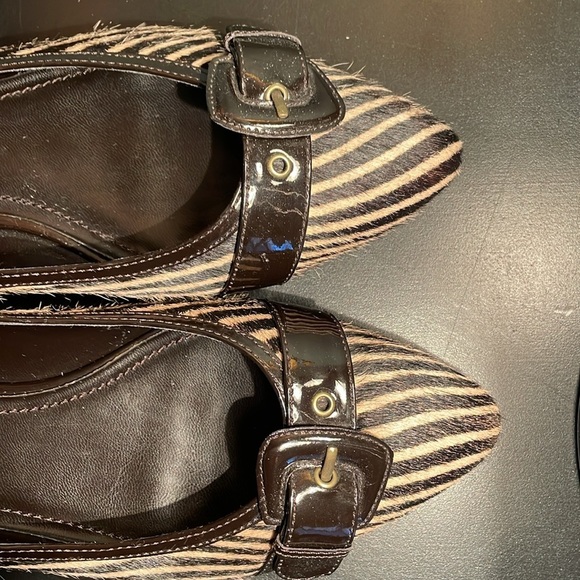 Franco Sarto Black & Tan Flats Women's Shoes Size 9M - Picture 3 of 8